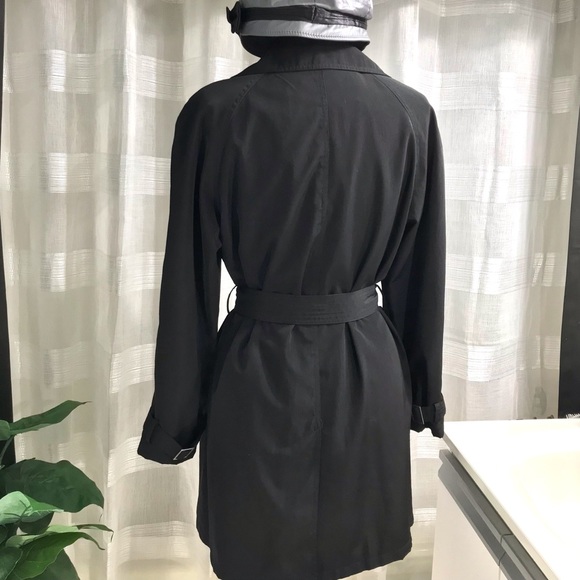 STUDIO by LIZ CLAIBORNE 3/4 trench coat, black, size M - Picture 5 of 15